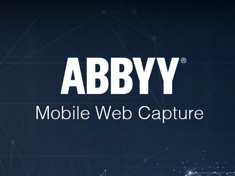 ABBYY lança integração de captura SDK Mobile Web